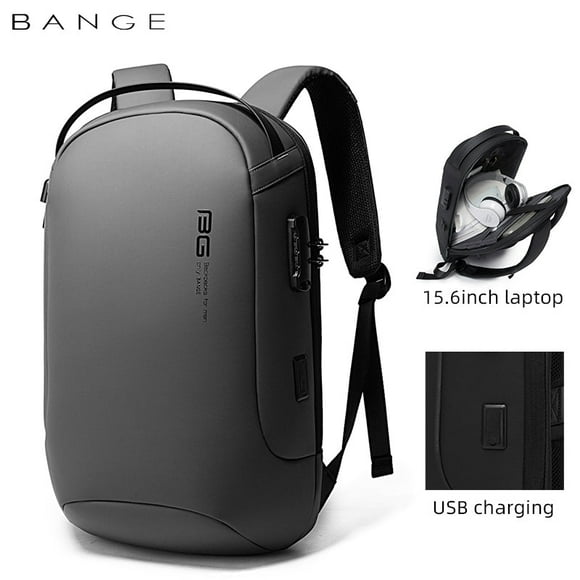 Mochila BANGE. Para Laptop de 15.6 ", iPad de 9,7", cámara, celular, billetera, libros. Ideal para negocios o escuela. Impermeable. Modelo BG-7225 Bange BG-7225