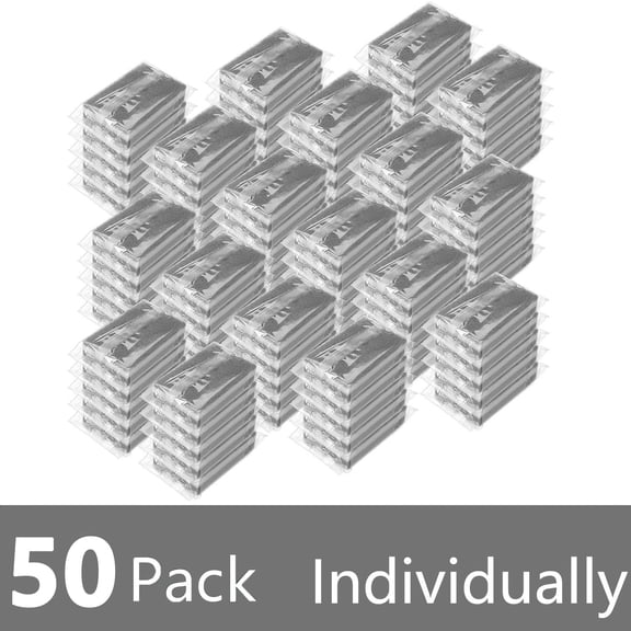 Armscye 50 Packs Individually Scrub Sponges for Dishes, Uncompressed Wrapped Sponges, Non Scratch Dishwashing Sponge Bulk, Dishes Scouring Pad for Kitchen Household Cleaning Dishes
