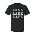 thumbnail image 2 of Wild Bobby, Anchor Wheels Love Lake Life, Men Graphic Tee, Black, Small, 2 of 4