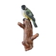 thumbnail image 2 of Colgador de ganchos de pared para pájaros, ganchos decorativos para abrigos que ahorran espacio, soporte para sombrero, figurita de pájaro de resina Pajaro verde Sunnimix Ganchos de pared, 2 of 8