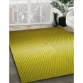 thumbnail image 2 of Ahgly Company Indoor Round Patterned Dark Yellow Green Area Rugs, 4' Round, 2 of 6