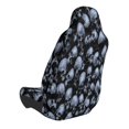 thumbnail image 2 of Wukai Gothic Skull Full Set Car Seat Covers with Soft Padding Universal Auto Front Seats Protector and Cushion Mat, 2 of 5