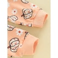 thumbnail image 6 of Toddler Baby Girl Boy Halloween Outfit Pumpkin Crewneck Sweatshirt Long Sleeve Shirts Top and Pants Set Fall Winter Clothes, 6 of 8