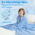 thumbnail image 2 of Alanda Cooling Blanket for Kids, Q-Max>0.5 Glow in The Dark Soft Summer Blanket, Perfect Gifts for Boys, 59"x79", 2 of 9