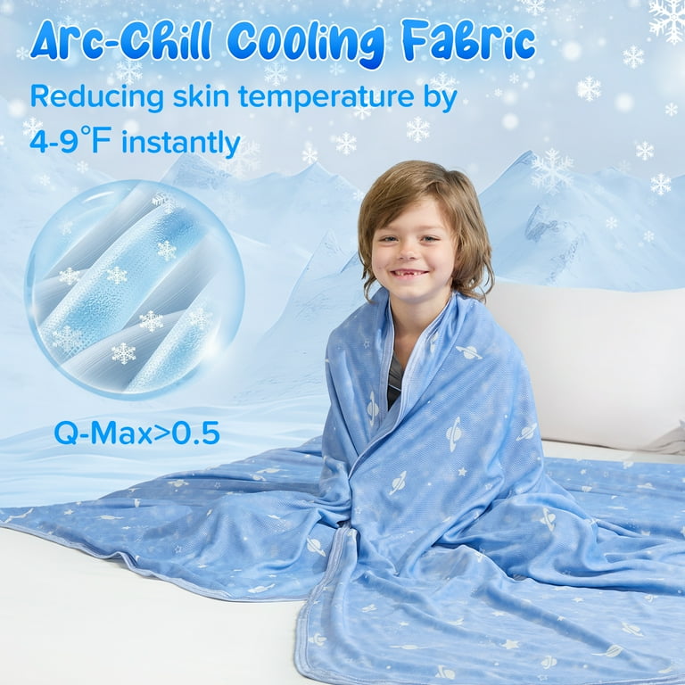 Alanda Cooling Blanket for Kids, Q-Max>0.5 Glow in The Dark Alanda Cooling Blanket for Kids, Q-Max>0.5 Glow in The Dark