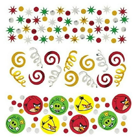 Angry Birds Party Invitations Amscan Fun-Filled Angry Birds Birthday Party Confetti Decoration (Pack of 1), Multicolor, 1.2 oz ()