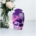 thumbnail image 5 of MUKTIVE Mountain Funeral Urns for Ashes Adult Male - Memorial Large Decorative Purple Urn for Human Ashes Female - Handcrafted Mom & Dad Urns - 10 Inch, 5 of 7