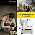 thumbnail image 2 of Stainless steel frozen meat slicer fully automatic slicer blade 12 inches thickness 0-7MM 180W+370W, 2 of 8