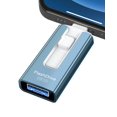 thumbnail image 1 of Unidad flash USB GNASEET de 256 GB para teléfono y tableta, color azul, 1 of 8