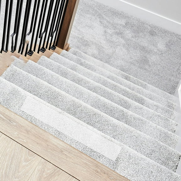 HEMOTON 4pcs Clear Stair Covers For Wood Stairs Step Carpet For Stairs Non Slip Staircase Step Treads Clear Anti-Slip Stair Treads For Indoor Steps