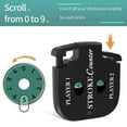 thumbnail image 3 of Mini Golf Score Shot Stroke Counter Clicker with Key Chain for Golf Game Scorekeeper Portable 2 Digit Sport Scoreboard,2 x golf scorers,Black, 3 of 8
