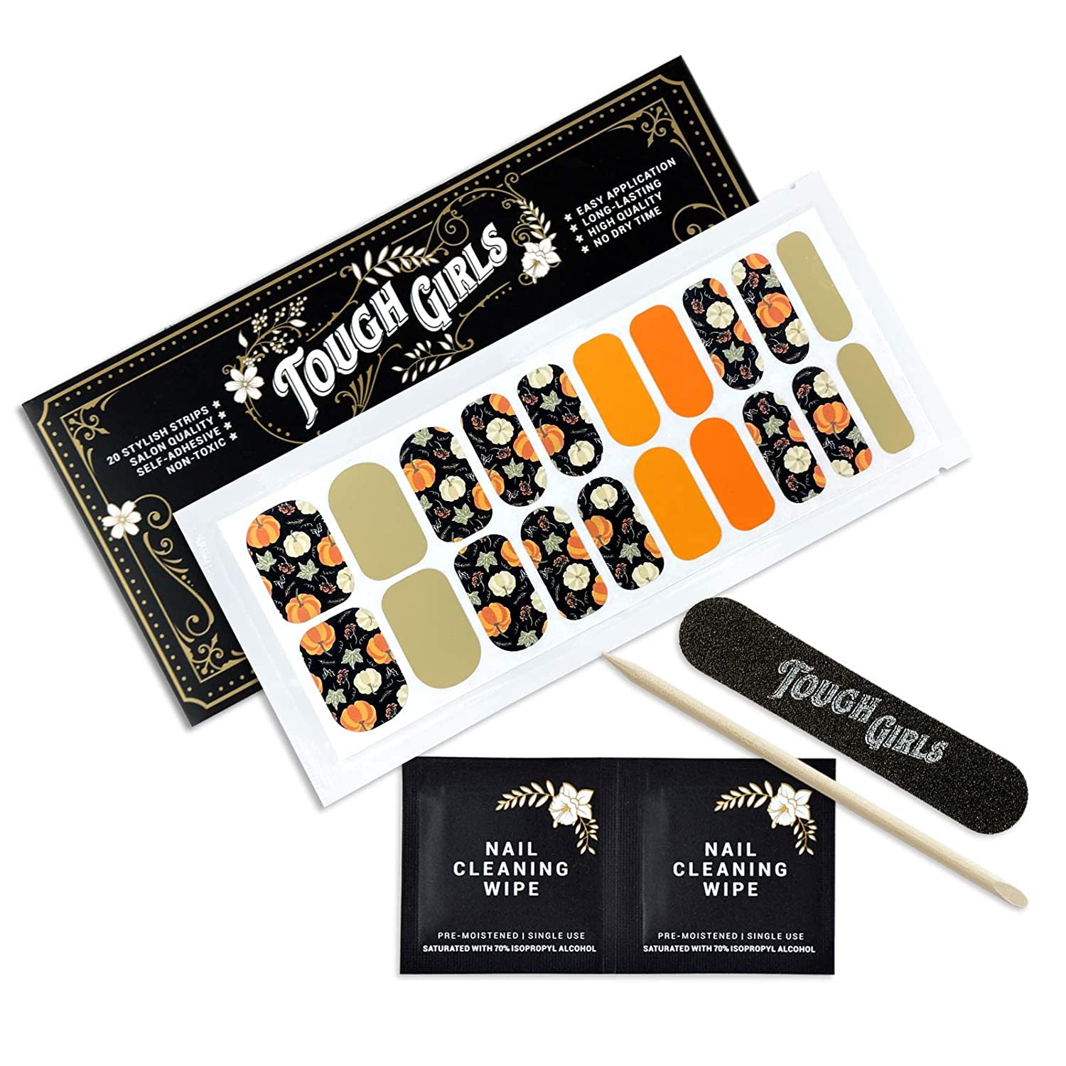 TOUGH GIRLS Nail Polish Strips 20 Stylish Strips Brighter