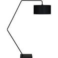 thumbnail image 2 of Renwil Penelin 1-Light Modern Metal & Linen Floor Lamp in Black, 2 of 5