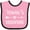 Pink and Black, variant on Inktastic Nana Valentine Grandchild Gift Girls Baby Bib