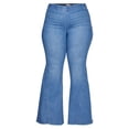 thumbnail image 4 of Sofia Jeans Women's Plus Size Melisa Curvy High-Rise Super Flare Pull-On Jeans, 4 of 7