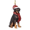 thumbnail image 2 of Design Toscano Doberman Pinscher Holiday Dog Ornament Sculpture, 2 of 8
