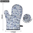 thumbnail image 6 of Pioneer Flower Floral Print Pattern Oven Mitt 2-Pack Set, Heat Resistant Kitchen Gloves, 7.7" X 12", 6 of 6