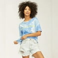 thumbnail image 4 of Billabong Women's Pocket Tie Dye Oversized Boyfriend Relaxed Fit Tee T-Shirt (X-Small, Blue Tie Dye), 4 of 6