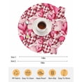thumbnail image 6 of 15 Inch Round Placemats Set of 6, Valentine's Day Non Slip Heat Insulation PP Table Mats, Pink Romantic Love Checkered Buffalo Washable Place Mats for Kitchen Dining Party Table Decor, 6 of 7