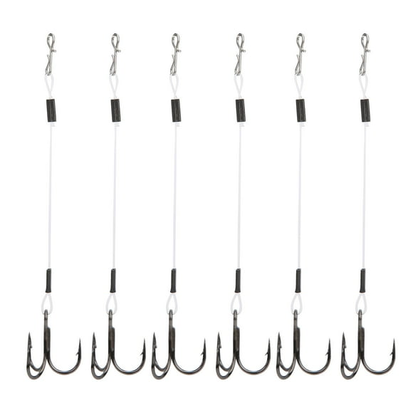 2 Pack Hameçon d'Aiguillon de Pêche, Anti-Déformation Crochet de Fil de Leader Robuste et Durable, Grand Accessoire pour Pêcheur Pêcheur Accessoire Pêche Amateur