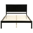 thumbnail image 4 of Pine Platform Bed Frame with Headboard, Mattress Foundation with Solid Wood Slat Support, No Box Spring Needed, Twin, 4 of 6
