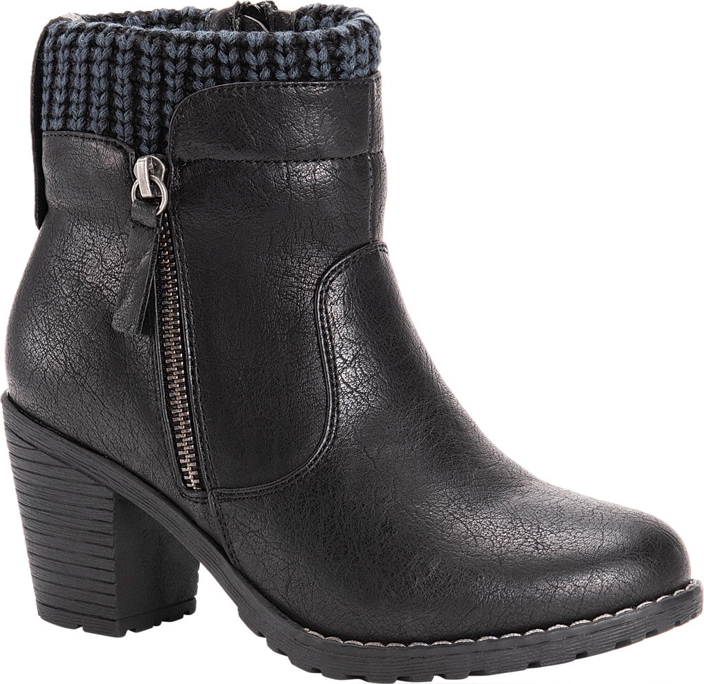 Women's MUK LUKS Gail Ankle Boot Black 