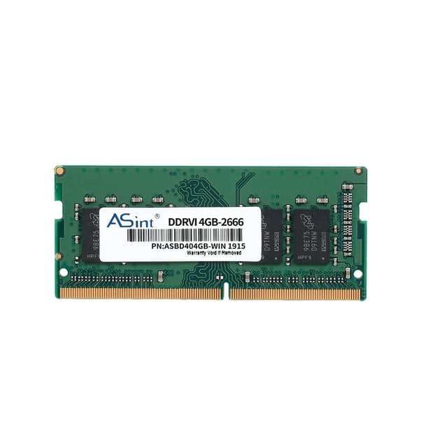ASint SO DDR4 2666 4GB DDR4 2666MHz Laptop Memory PC RAM 240Pin Low Power Consumption DRAM Chip 4GB