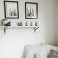 thumbnail image 5 of Kaboon 36 inch Long 10 inch Deep Floating Shelves for Wall Set of 2, Large Open Shelves Wall Mounted, Space Saving Home and Commercial Use, Sea Salt, 5 of 7