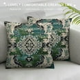 thumbnail image 3 of ARISTURING  Boho Pillow Covers,Green Throw Pillows Vintage Ethnic Carpet Bohemian Throw Pillow Covers Soft Couch Pillow Covers Farmhouse Cushion Covers for Sofa Bedroom Living Room, 3 of 5