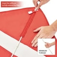 thumbnail image 5 of GOGHOST Dive Flag with Removable Stiffening Pole 20 in. x 24 in.  US Legal Size Diver Down Boat Flag Red White 2 Pack, 5 of 8