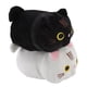 thumbnail image 5 of Almohada de peluche de gato, 2 piezas de peluche de gato de dibujos animados, muñeco de peluche de gato suave, almohada de gato negro, integración perfecta, 5 of 14