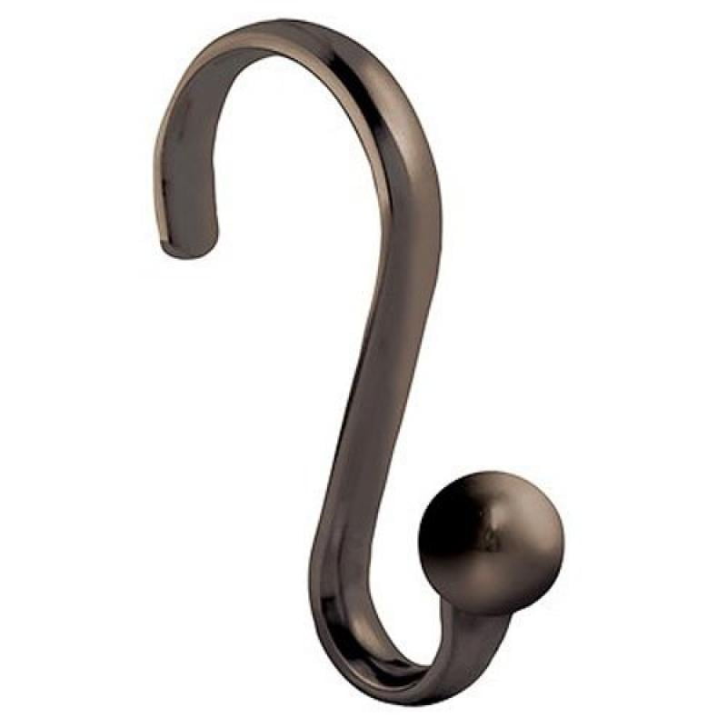 InterDesign Axis Shower Curtain Hooks with Ball Detail Set of 12