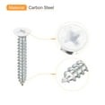 thumbnail image 4 of ST3.5x25mm White Screws Self Tapping Screws, 25 Pack Flat Head Phillips Wood Screws for Woodworking, 4 of 5