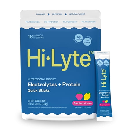 Nutritional Boost | Electrolytes + Protein Quick Sticks | Raspberry Lemon