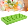 thumbnail image 3 of 40 Grids Silicone Ice Tray Square Shape Ice Cubes Maker Mold DIY Kitchen Accessories, Ice Chilling Cocktail Whiskey Tea Coffee [Green], 3 of 8