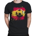 thumbnail image 2 of Spain Soccer Grunge Men's Black T-shirt, 2 of 3