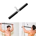 thumbnail image 4 of facefd Rotating Straight Bar DIY Bicep Pull Up Bar with Hand Grips Rotating Straight Bar for Professional Gyms, 4 of 6
