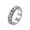 Silver, variant on Women's & Men's Stainless Steel Sandblast Finish Hollow Star Moon Fidget Relax Rotatable Worry Ring Silver Size 10