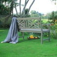 thumbnail image 2 of Cambridge Casual Willem Outdoor Teak Bench - Weathered Gray, 2 of 9