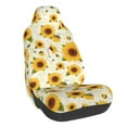 thumbnail image 1 of Wukai European-style Pattern Sunflower A Full Set Car Seat Covers with Soft Padding Universal Auto Front Seats Protector and Cushion Mat, 1 of 5