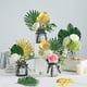 thumbnail image 5 of 20 hojas de planta de Monstera simuladas Wosthever verdes para decoración de hogar y fiesta, 5 of 6