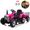 Rose, variant on EastVita 12V Ride on Car Farm Driving Simulation Electric Tractor Toy with Trailer, Toddler Riding, with Remote Control, 7-LED Headlight/2+1 Gear Shift/MP3 Player/USB Port