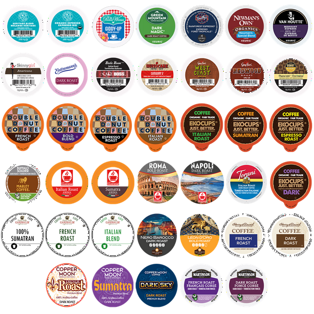 Perfect Samplers Dark Roast and Bold Flavors Coffee Pod Variety Pack