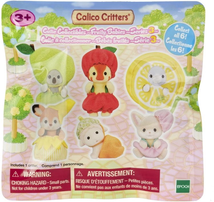 Calico Critters Fruity Babies Series 3 Mystery Blind Bag (1 Critter Only)