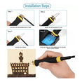 thumbnail image 3 of Cautin Pirograbador  Bloosom Puntas Temperatura Ajustable Madera 100w Negro, 3 of 5