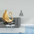 thumbnail image 2 of estatua de resina de cisne,Figuras de cisne,estatuas,decoración del hogar,fiesta de bodas,Estatua de mono,Estatua de Buda Mono para Interiores y Exteriores Budista,Figuras en miniatura, 2 of 8