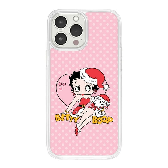 Betty Boop Christmas HD Phone Case Compatible with Apple iPhone 14 Pro Max (Heart) by Affinity Bands