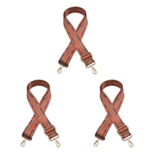 Baohd Fashionable Shoulder Bag Strap Adjustable And Wide Application Made With Cotton As Shown 31 3Set