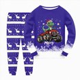 thumbnail image 2 of HCNTES Boys Pajamas Cotton Truck Pjs Toddler 2 Piece Sleepwear Kids Winter Clothes Set 3t-10t,Sizes 6-7 Years, 2 of 4