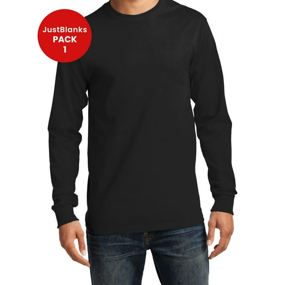 JustBlanks Tall Long Sleeve Essential T Shirt Comfort Versatility Casual Style